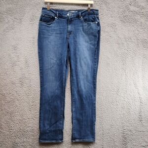 Levi's Jeans Women's 30 (10M) Blue Denim Cotton Stretch Classic Straight Leg